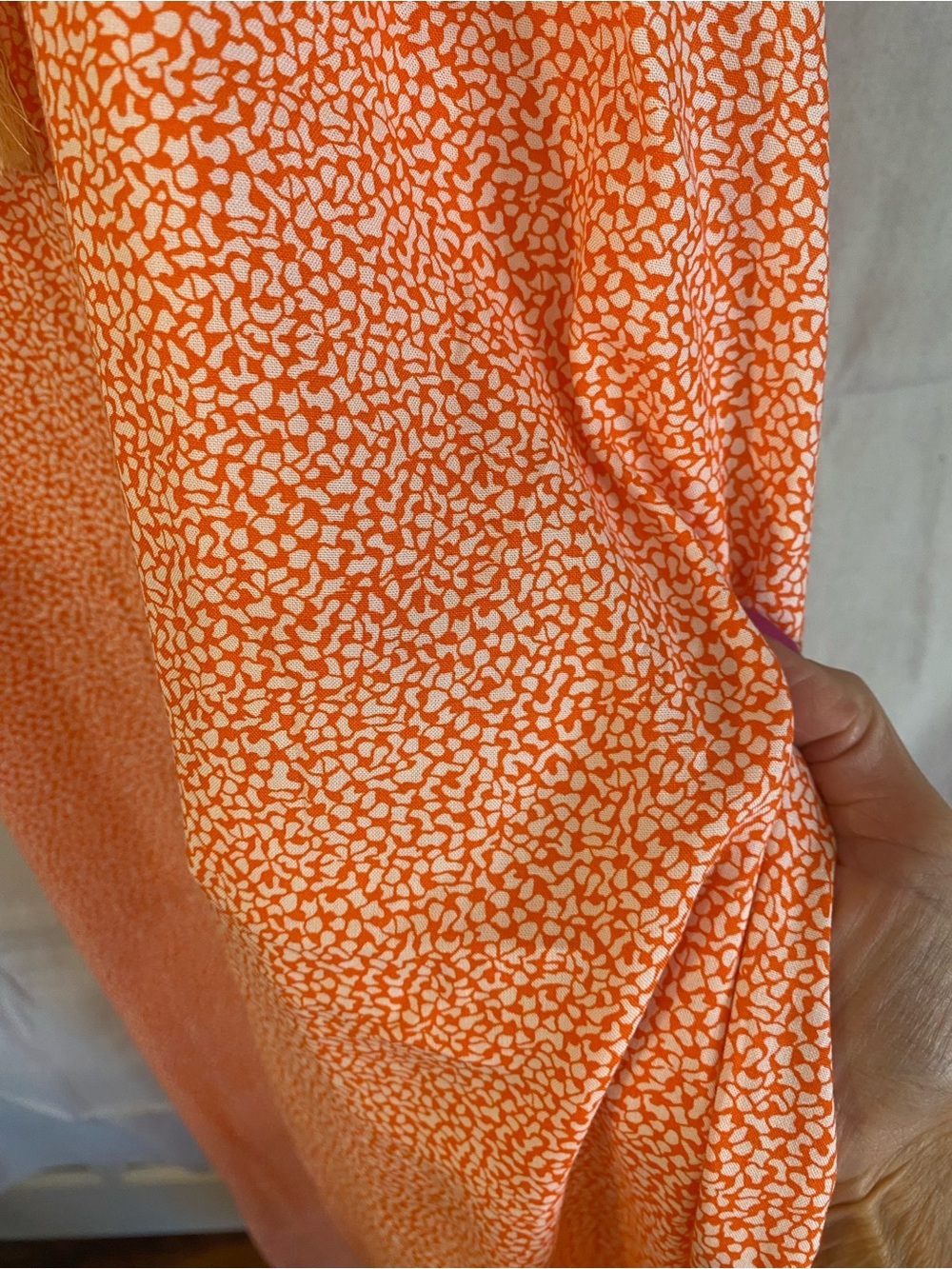 1. State Peach-Print Maxi Dress with Lace Trim - Picture 4 of 9